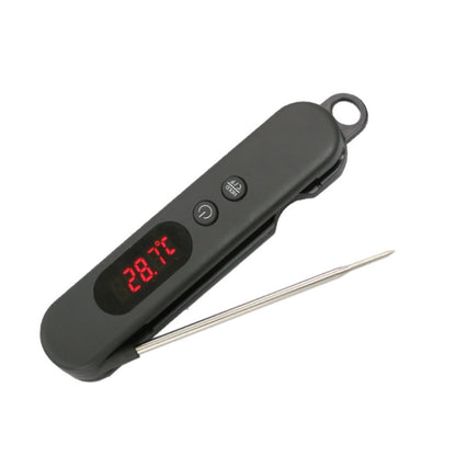 ELECTROPRIME Folding Digital Meat Thermometer Probe Wireless Instant Read Kitchen Cooking Food Long Stainless Steel Probe BBQ Thermometer