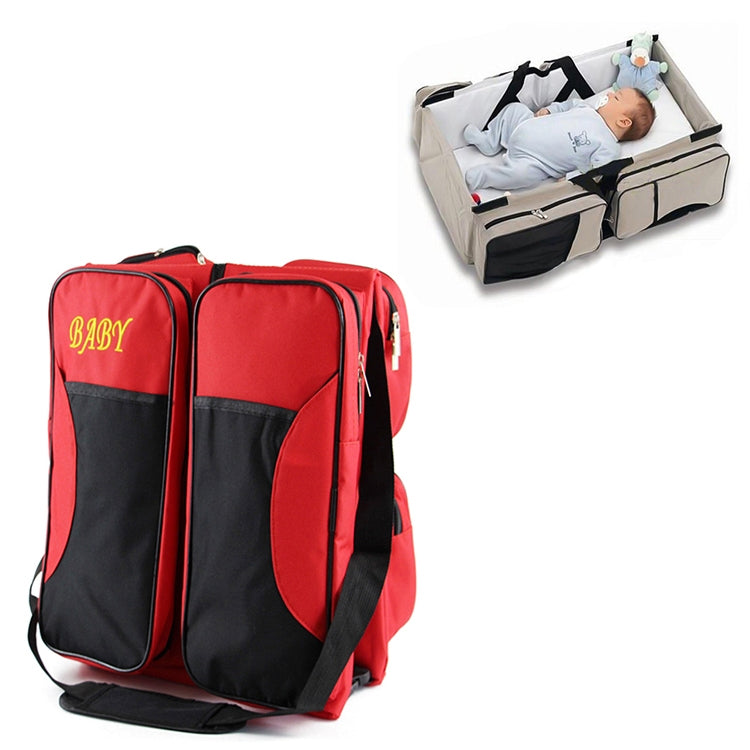 ELECTROPRIME Newborn Baby Portable Travel Foldable Bed Mummy Pack Bag(Red)