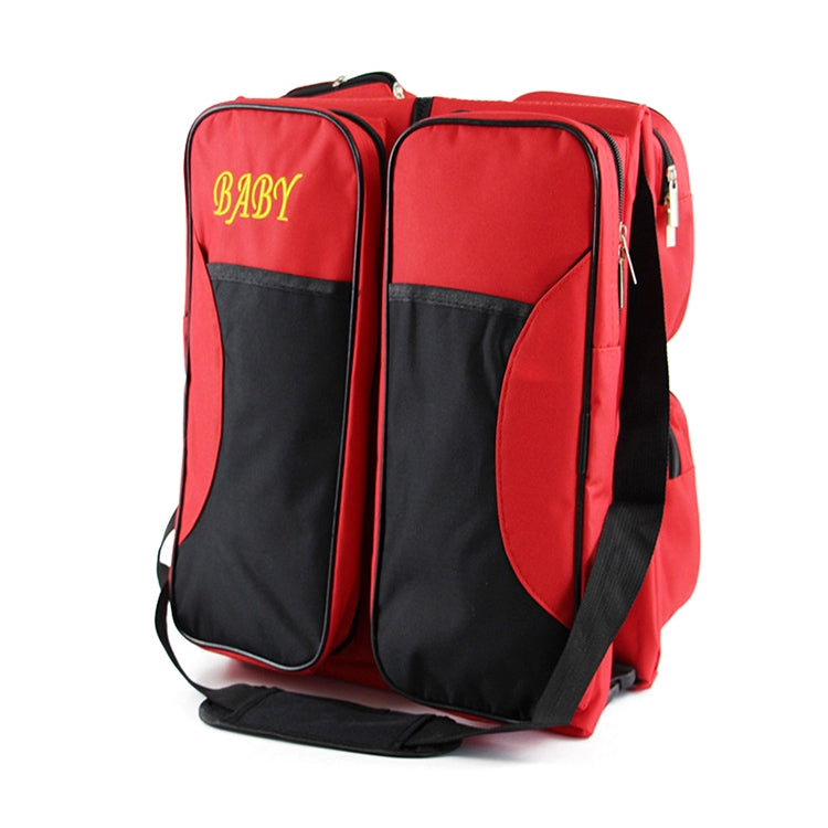 ELECTROPRIME Newborn Baby Portable Travel Foldable Bed Mummy Pack Bag(Red)