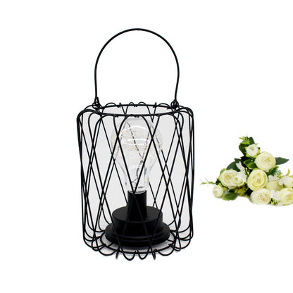 ELECTROPRIME Minimalist Copper Lamp Bedroom Home Wrought Iron Table Lamp, Specification:Portable