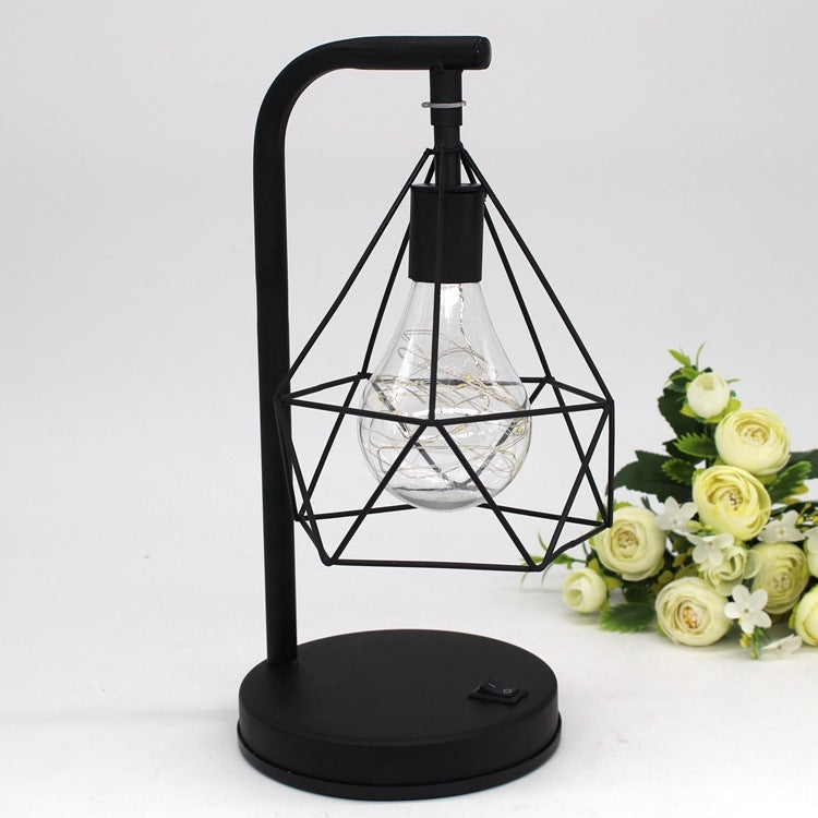 ELECTROPRIME Minimalist Copper Lamp Bedroom Home Wrought Iron Table Lamp, Specification:7-Word