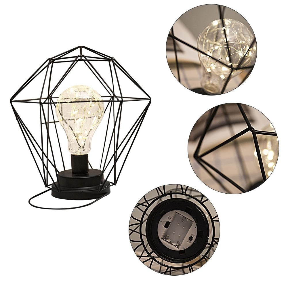 ELECTROPRIME Minimalist Copper Lamp Bedroom Home Wrought Iron Table Lamp, Specification:7-Word
