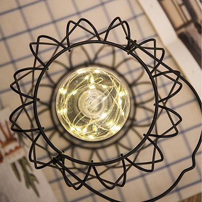 ELECTROPRIME Minimalist Copper Lamp Bedroom Home Wrought Iron Table Lamp, Specification:7-Word