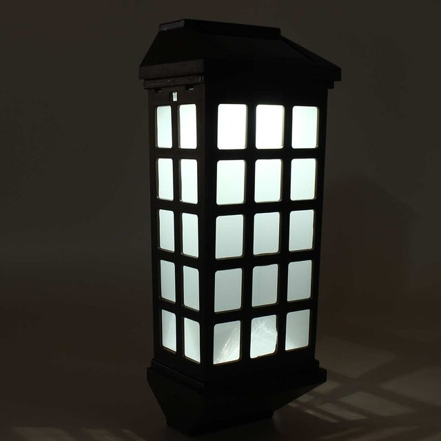 ELECTROPRIME Extended Outdoor Solar Wall Lamp IP65 Waterproof Courtyard Garden Villa Wall Fence Stair Light(White Light)