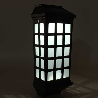 ELECTROPRIME Extended Outdoor Solar Wall Lamp IP65 Waterproof Courtyard Garden Villa Wall Fence Stair Light(White Light)