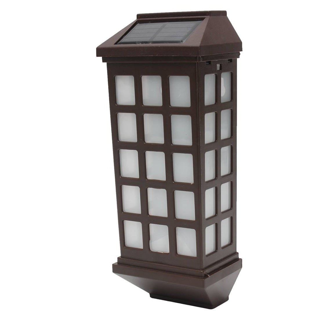 ELECTROPRIME Extended Outdoor Solar Wall Lamp IP65 Waterproof Courtyard Garden Villa Wall Fence Stair Light(Warm White)