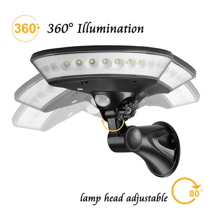 ELECTROPRIME Solar Powered Porch Lights IP65 Waterproof Outdoor Wall Fence Pathway Garden Lamp