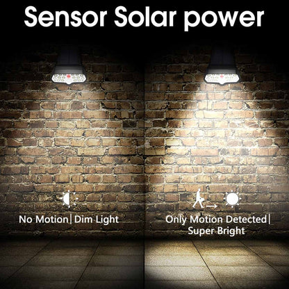 ELECTROPRIME 16 LEDs Bulb Dimmable Solar Powered Wall Lamp Outdoor IP65 Waterproof Garden Security Night Light
