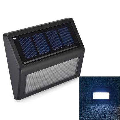 ELECTROPRIME 6 LEDs Solar Power IP55 Waterproof Light Sensor Wall Light Deck Lights(White light)