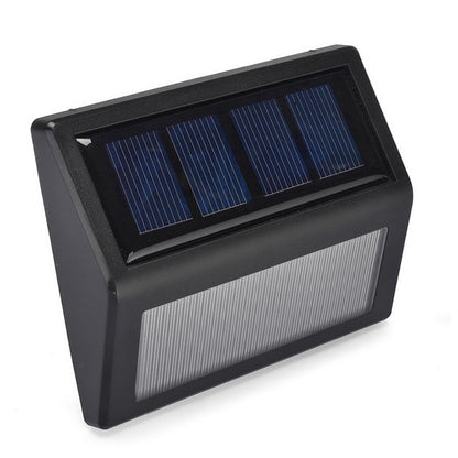 ELECTROPRIME 6 LEDs Solar Power IP55 Waterproof Light Sensor Wall Light Deck Lights(White light)