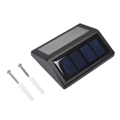 ELECTROPRIME 6 LEDs Solar Power IP55 Waterproof Light Sensor Wall Light Deck Lights(White light)