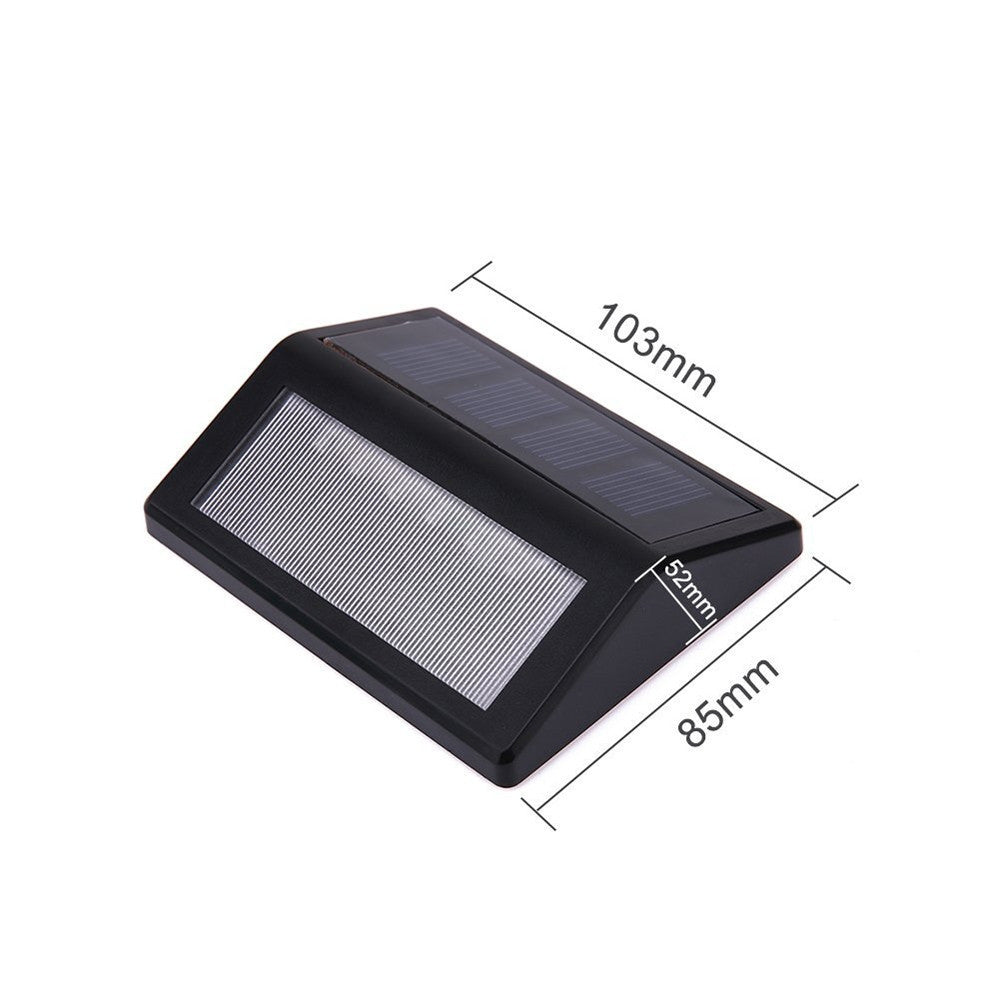 ELECTROPRIME 6 LEDs Solar Power IP55 Waterproof Light Sensor Wall Light Deck Lights(White light)