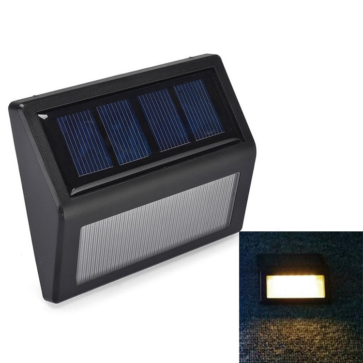 ELECTROPRIME 6 LEDs Solar Power IP55 Waterproof Light Sensor Wall Light Deck Lights(Warm Light)