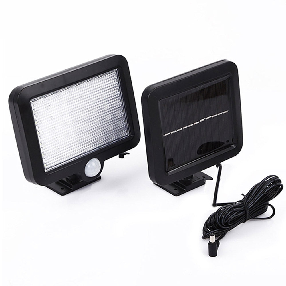 ELECTROPRIME 56 LEDs SMD 2835 180LM Solar Powered IP65 Waterproof Infrared Sensor LED Wall Light Garden Light