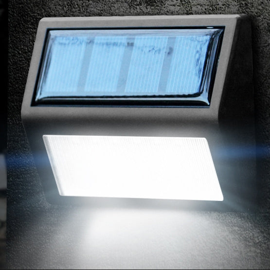 ELECTROPRIME 6 LEDs Outdoor IP65 Waterproof Garden Lamp LED Solar Power Light Sensor Emergency Wall Light(White Light)