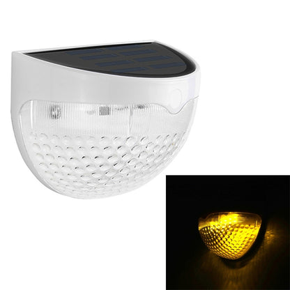 ELECTROPRIME Semi-circular IP55 Waterproof Solar Light Control Fence Light Garden Lamp(Warm White)