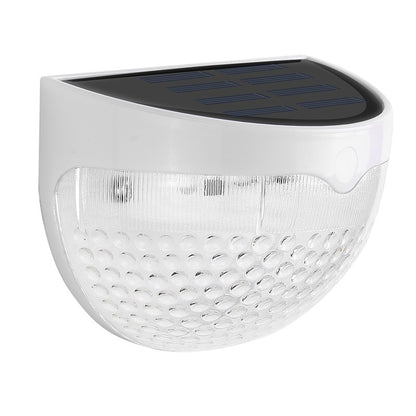 ELECTROPRIME Semi-circular IP55 Waterproof Solar Light Control Fence Light Garden Lamp(Warm White)