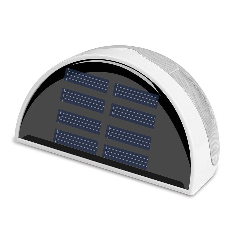 ELECTROPRIME Semi-circular IP55 Waterproof Solar Light Control Fence Light Garden Lamp(White Light)