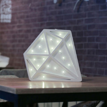 ELECTROPRIME Diamond Shape LED Night Light Decoration Pendant(White)
