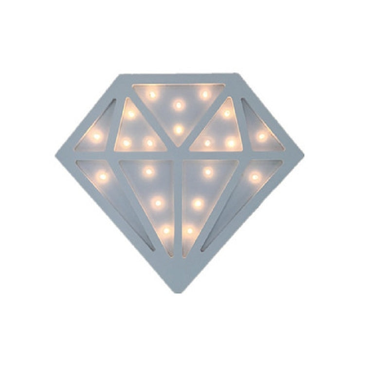 ELECTROPRIME Diamond Shape LED Night Light Decoration Pendant(White)