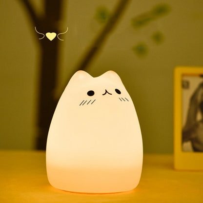 ELECTROPRIME USB Charging Novelty Night Lights Cute Children Night Lamp Distant Control Touch Sensor Light Home Decor Lighting(Popular Cat ?)
