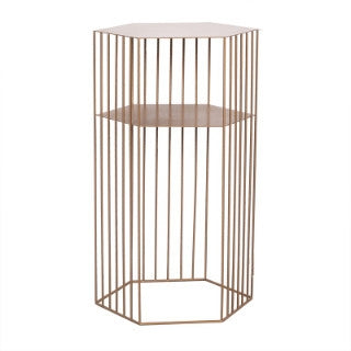 ELECTROPRIME Fashion Simple Modern Coffee Tables The Creative Living Room Table Flower stand(Large Golden Brown)