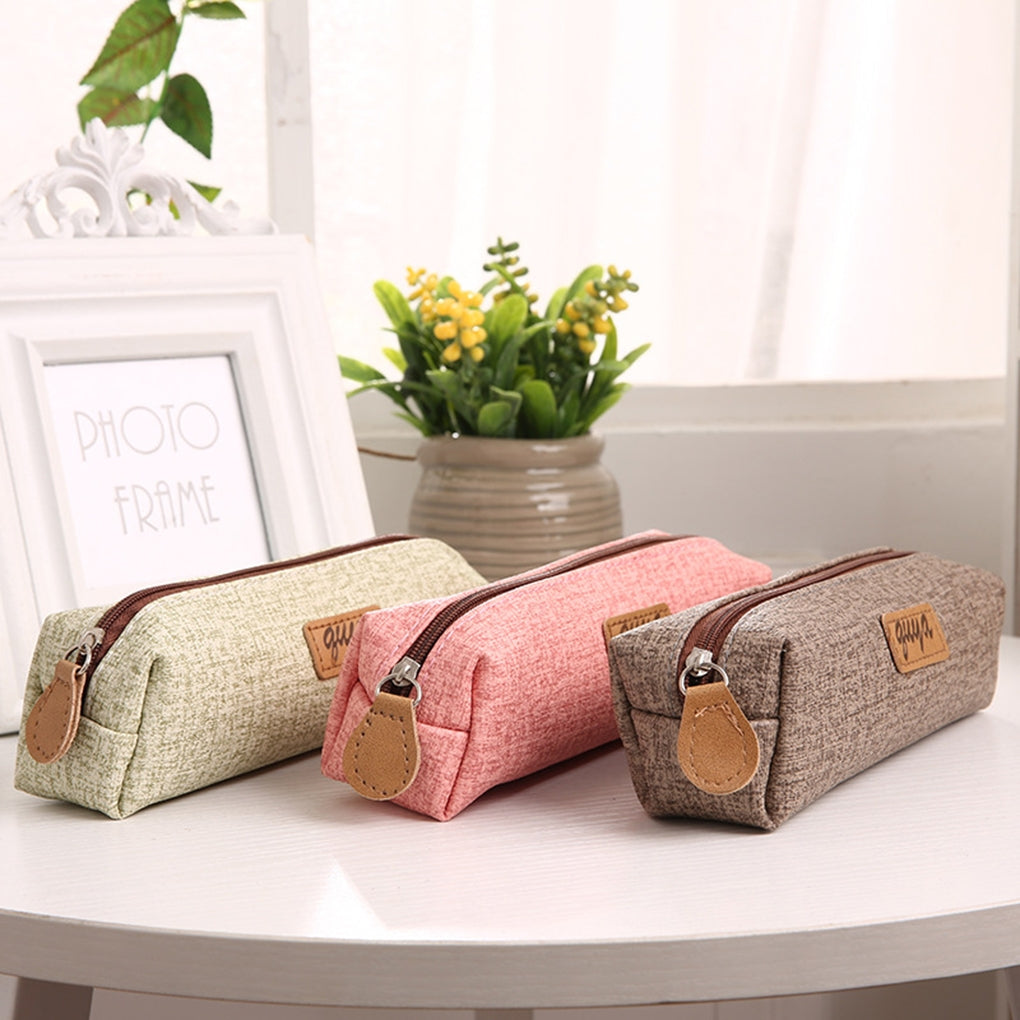 ELECTROPRIME Creative Cute Large Capacity Pencil Stationery Bag Makeup Bag(Coffee)