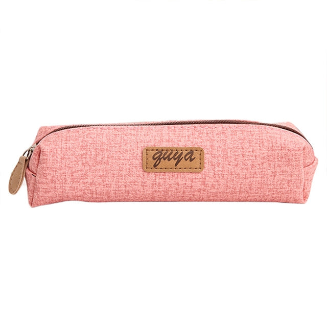ELECTROPRIME Creative Cute Large Capacity Pencil Stationery Bag Makeup Bag(Pink)