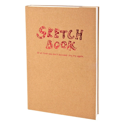 ELECTROPRIME BN5704 Sketchbook Notepad Artist Sketch Drawing Design 120 Sheets Vintage Sketch Book Diary Drawing Notebook, Size:A5