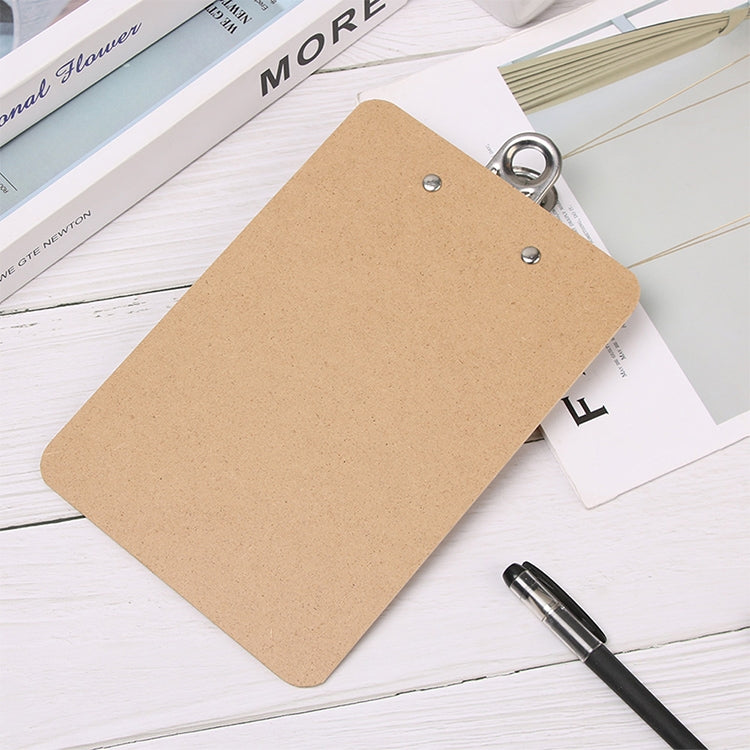 ELECTROPRIME 10 PCS Portable A4 / A5 Wooden Writing Clip Board File Hardboard with Batterfly Clip, Size:A5, Type:3mm thick