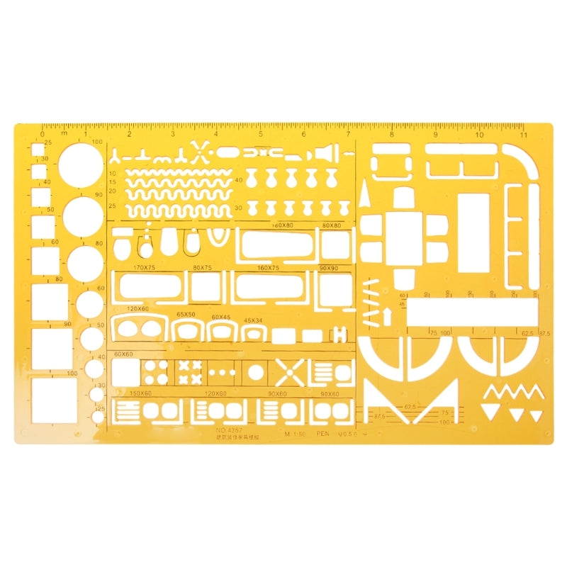 ELECTROPRIME Ruler Universal Furniture Construction Template Ruler School Accessories