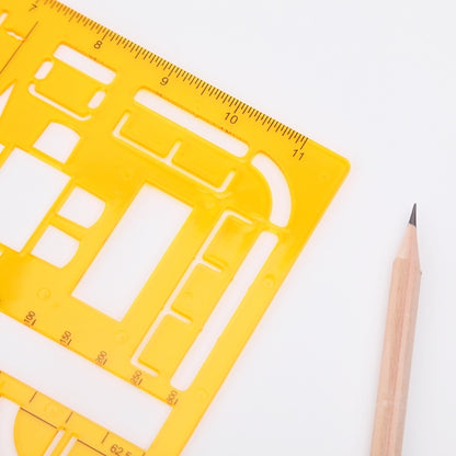 ELECTROPRIME Ruler Universal Furniture Construction Template Ruler School Accessories