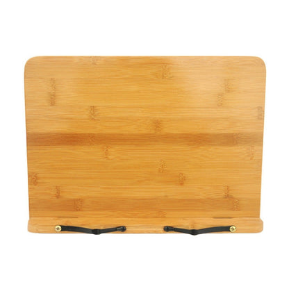 ELECTROPRIME Wood Tablet Bookends Bracket Cookbook Textbooks Document Bamboo Foldable Reading Rest Book Stand, Type:Light Board Medium