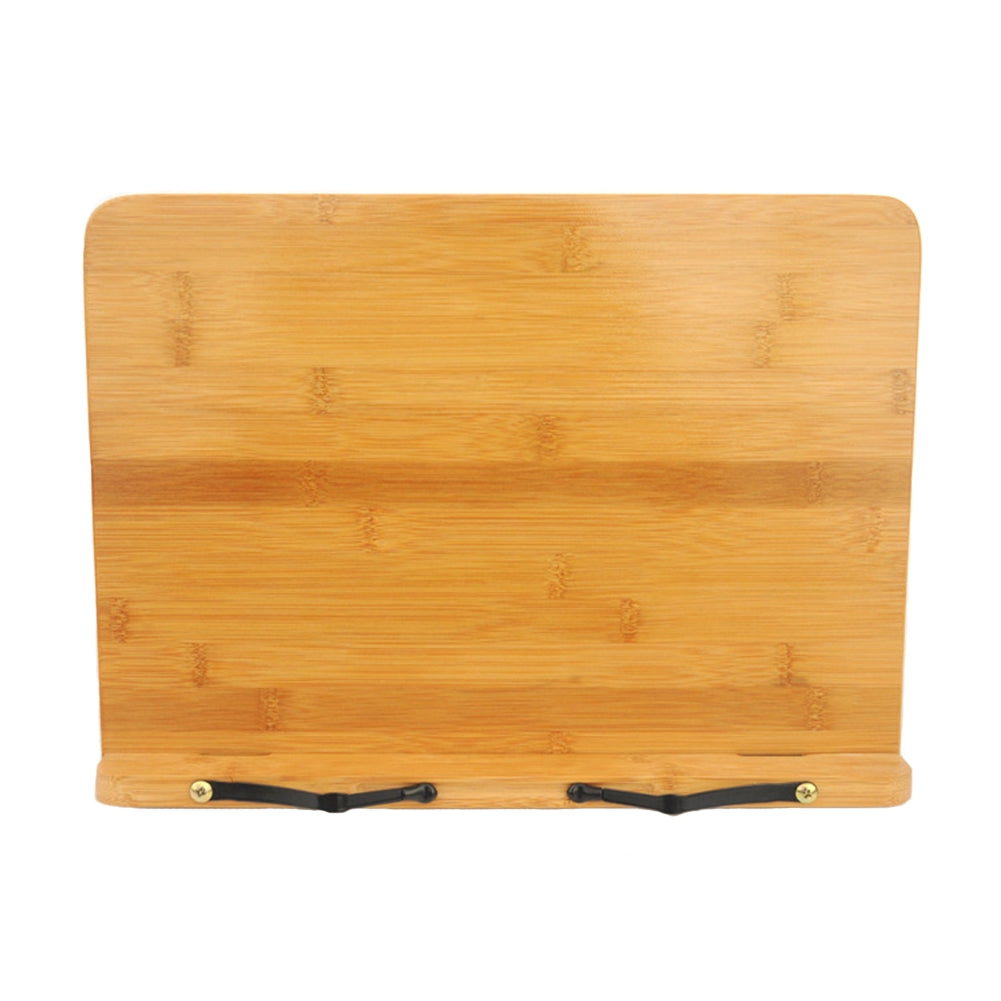 ELECTROPRIME Wood Tablet Bookends Bracket Cookbook Textbooks Document Bamboo Foldable Reading Rest Book Stand, Type:Light Board Large