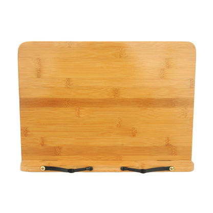 ELECTROPRIME Wood Tablet Bookends Bracket Cookbook Textbooks Document Bamboo Foldable Reading Rest Book Stand, Type:Light Board Large