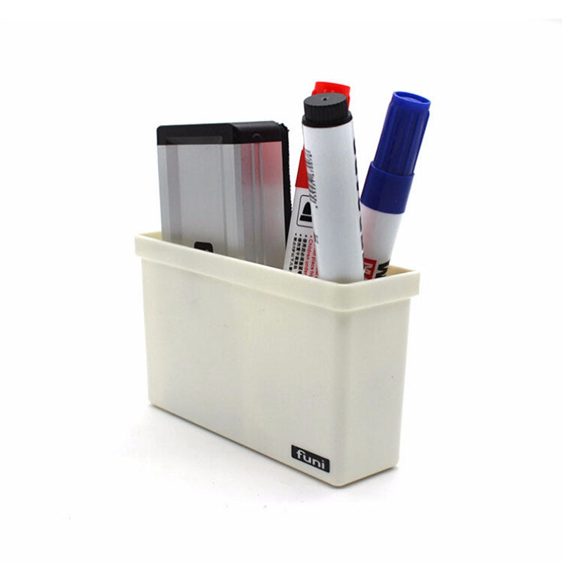 ELECTROPRIME 2 PCS Magnetic Plastic Storage Box Drawer Blackboard Chalk Pens Desk Storage Organiser Home Storage Boxes