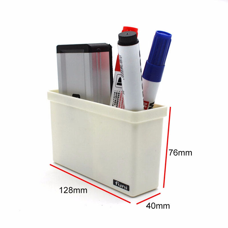 ELECTROPRIME 2 PCS Magnetic Plastic Storage Box Drawer Blackboard Chalk Pens Desk Storage Organiser Home Storage Boxes