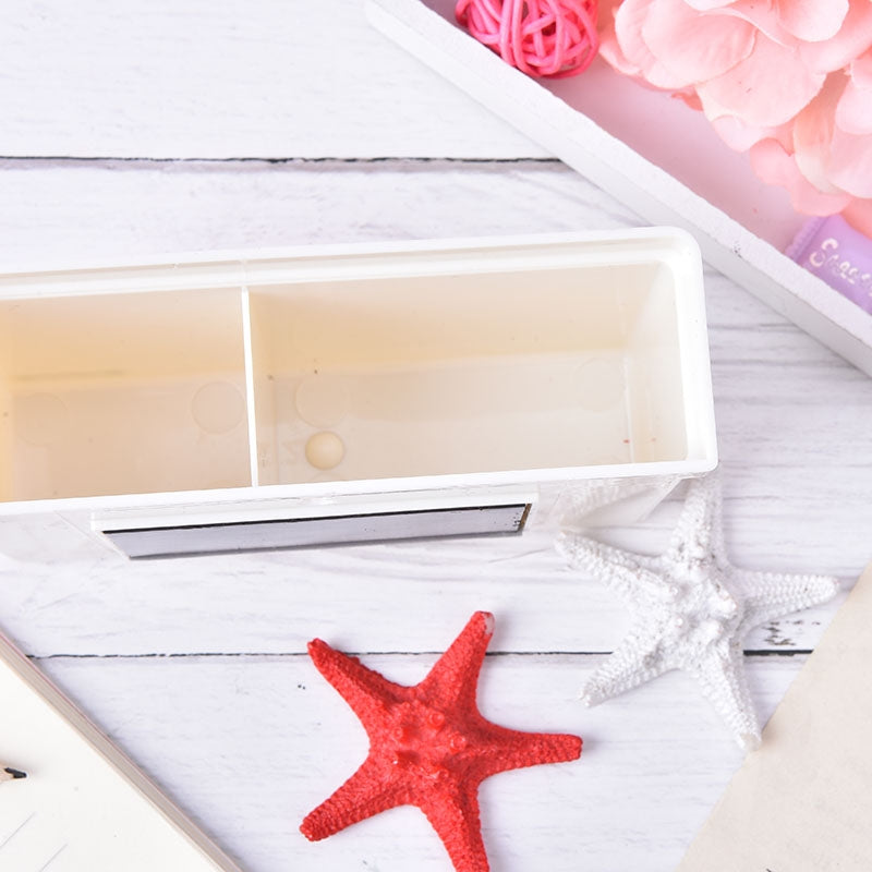 ELECTROPRIME 2 PCS Magnetic Plastic Storage Box Drawer Blackboard Chalk Pens Desk Storage Organiser Home Storage Boxes