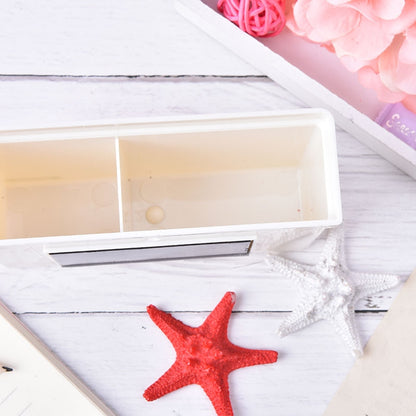 ELECTROPRIME 2 PCS Magnetic Plastic Storage Box Drawer Blackboard Chalk Pens Desk Storage Organiser Home Storage Boxes