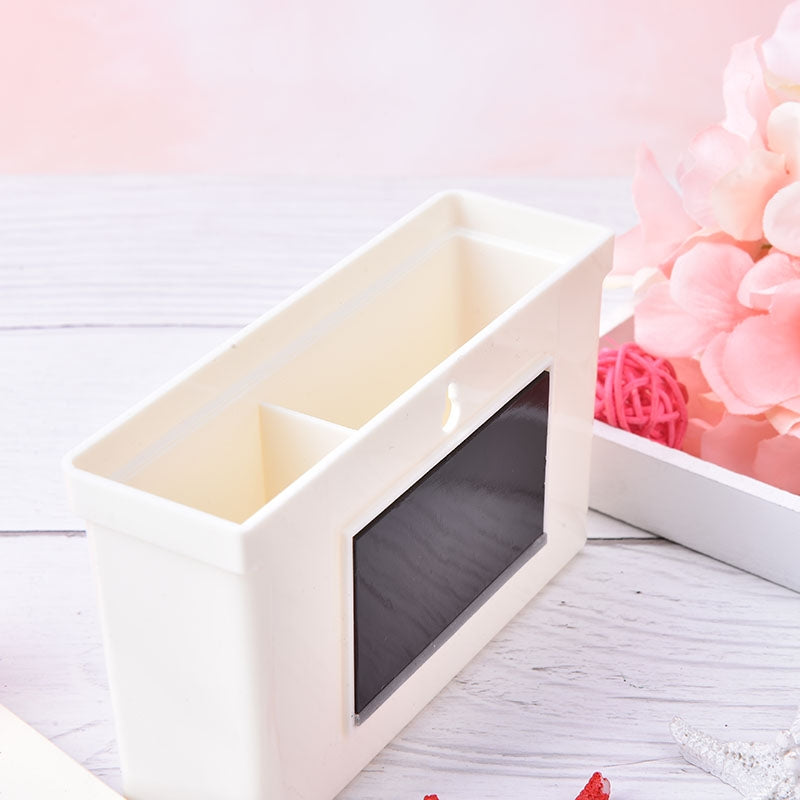 ELECTROPRIME 2 PCS Magnetic Plastic Storage Box Drawer Blackboard Chalk Pens Desk Storage Organiser Home Storage Boxes