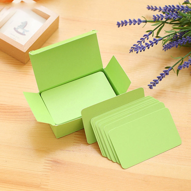 ELECTROPRIME Memory Cards Blank DIY Graffiti Word Cards Small Memo Pad Blocks Memorandum Note Word Cards(Green)