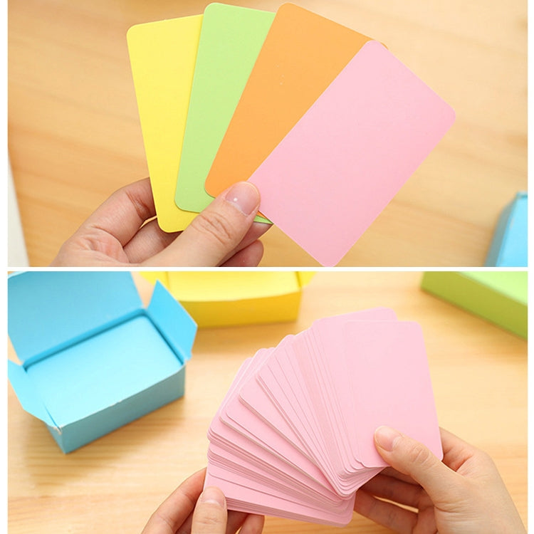 ELECTROPRIME Memory Cards Blank DIY Graffiti Word Cards Small Memo Pad Blocks Memorandum Note Word Cards(Green)