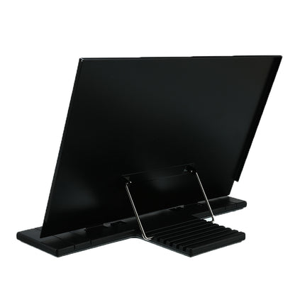 ELECTROPRIME Portable Lazy Book Stand Frame Reading Desk Holder with 7 Tilt Adjustable Grooves(Black)