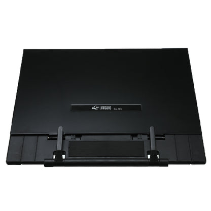 ELECTROPRIME Portable Lazy Book Stand Frame Reading Desk Holder with 7 Tilt Adjustable Grooves(Black)