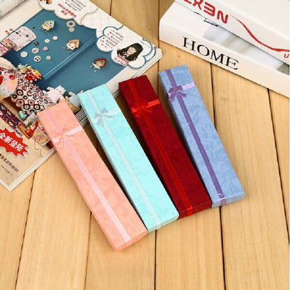 ELECTROPRIME 3 PCS Rectangular Rose Bow Gift Box Necklace Box Jewelry Box, Random Color Delivery