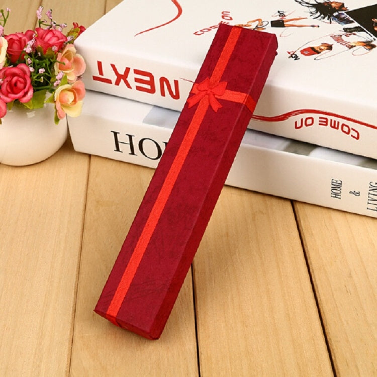 ELECTROPRIME 3 PCS Rectangular Rose Bow Gift Box Necklace Box Jewelry Box, Random Color Delivery