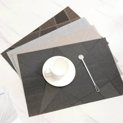 ELECTROPRIME Creative Environmentally Friendly Simple Table Mats Coffee Cup Pad, Size: 30x45cm(Brown)
