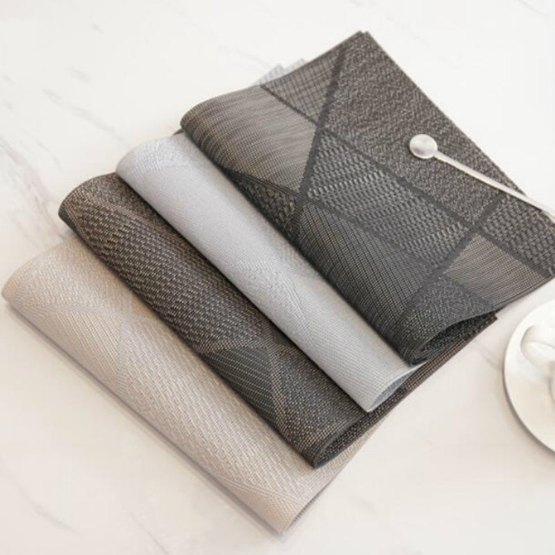 ELECTROPRIME 6PCS Creative Environmentally Friendly Simple Table Mats Coffee Cup Pad, Size: 30x45cm(Beige)