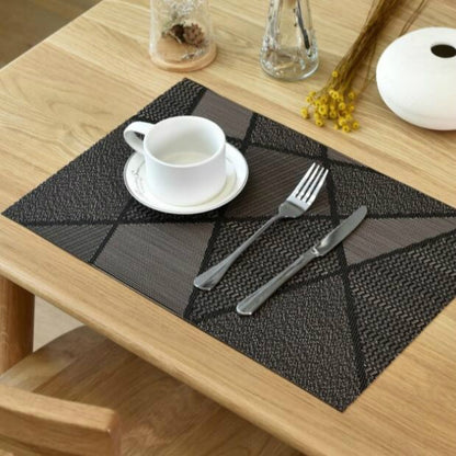 ELECTROPRIME 6PCS Creative Environmentally Friendly Simple Table Mats Coffee Cup Pad, Size: 30x45cm(Beige)
