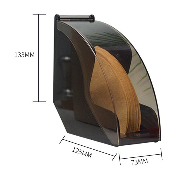 ELECTROPRIME Filter Paper Holder Tapered Filter Paper Box Filtering Paper Storage Rack Stand Coffee Tools with Dust-Proof Cover
